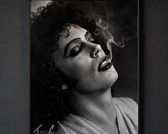 Tim Curry Poster: Rocky Horror Wall Art, Dr Frank N Furter Print, Cult Classic Movie Decor, Gothic Pop Art Gift for Fans