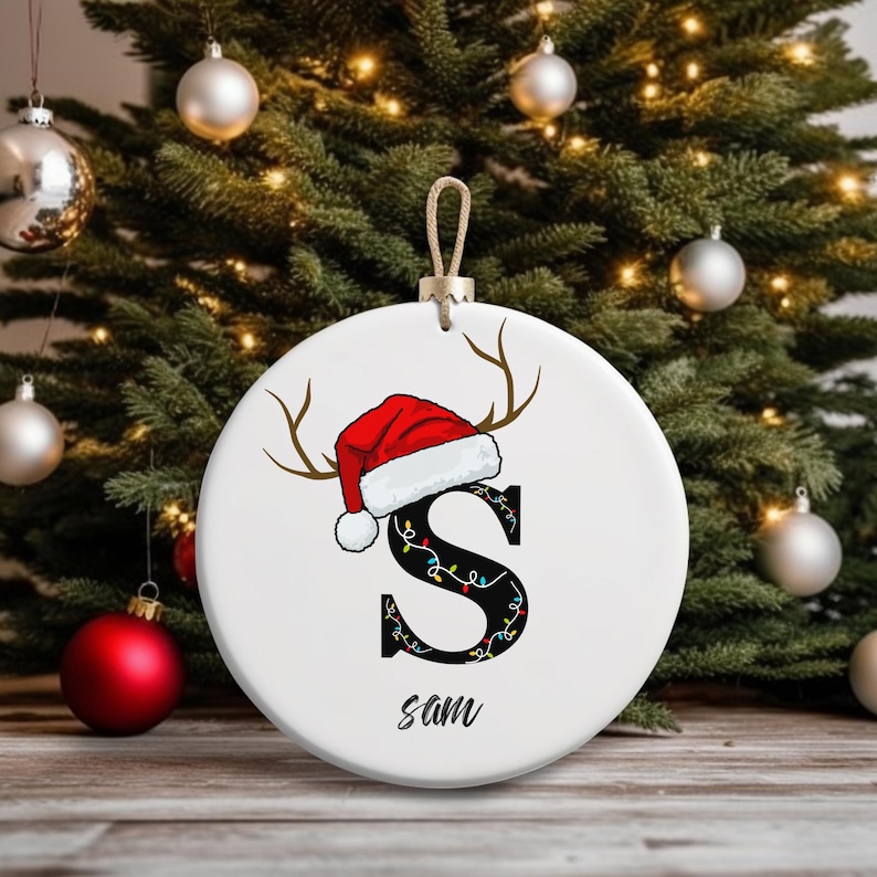 Custom Monogram Ornament