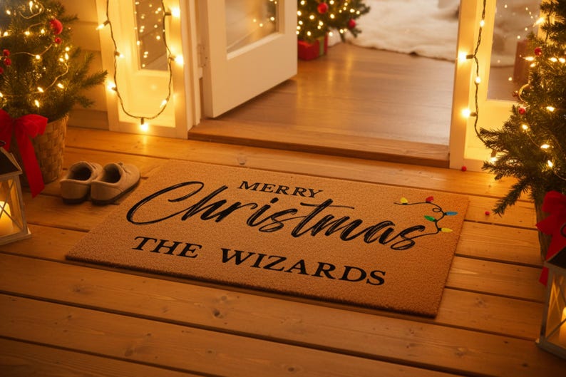 Custom Merry Christmas Doormat
