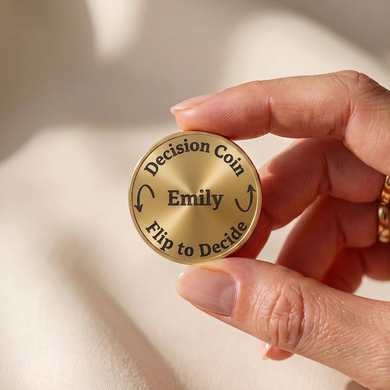 Decision Coin - Custom Engraved Brass Coin