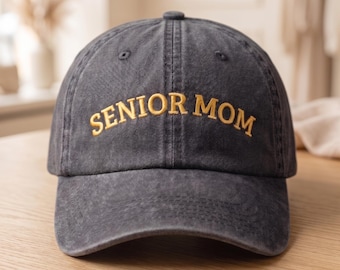Custom Senior Mom Cap, Personalized Class Of 2027 Hat, Proud Senior Dad Gift, Senior Mom Graduation Dad Cap