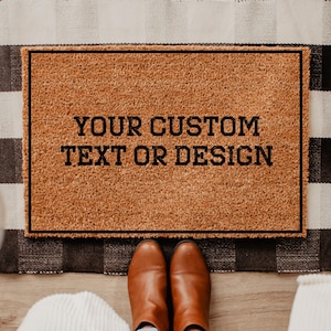 Custom Door Mat, Personalized Doormat, Personalized Gift, Custom Gifts, Housewarming Gift, Welcome Mat, Birthday Gift, Christmas Gift image 1
