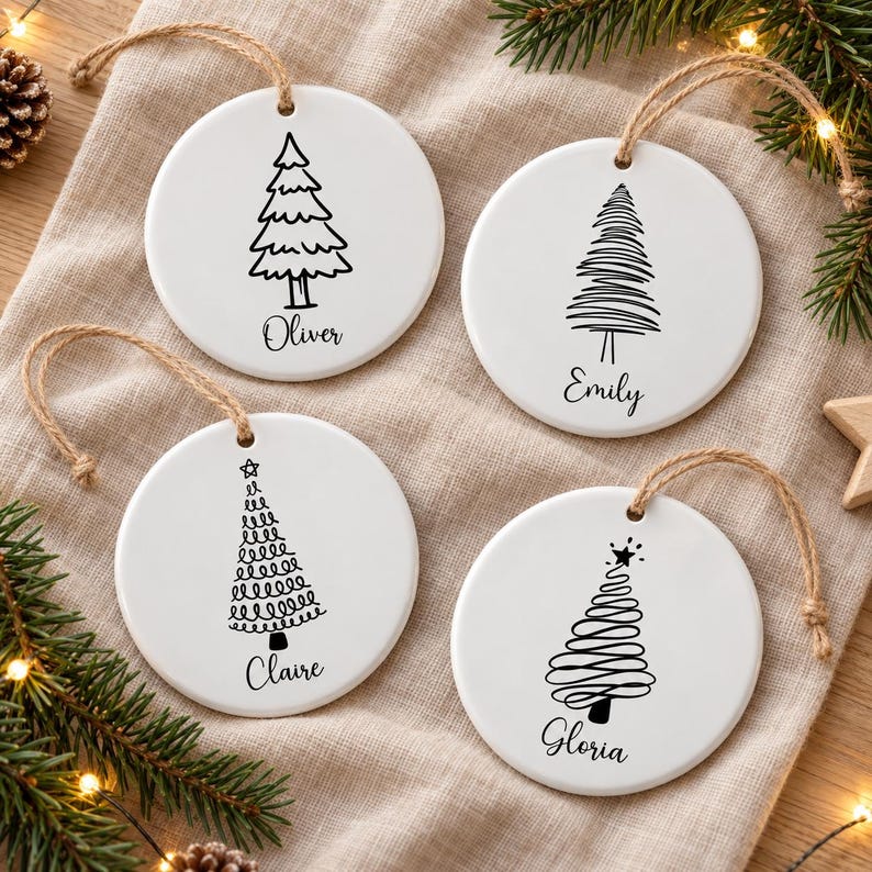 Personalized Christmas Tree Ornament with Name