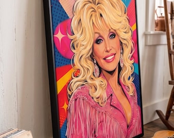 Dolly Parton Poster: Country Queen Printable Wall Art, RIP For Dolly Parton Print, What Would Dolly Do, In Memory of Dolly