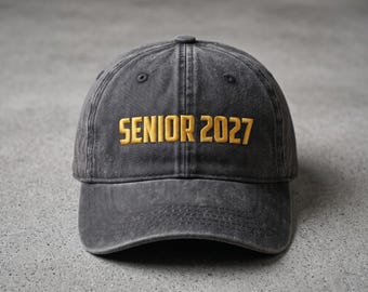 Custom Senior Mom Cap, Personalized Class Of 2027 Hat, Proud Senior Dad Gift, Senior Mom Graduation Dad Cap
