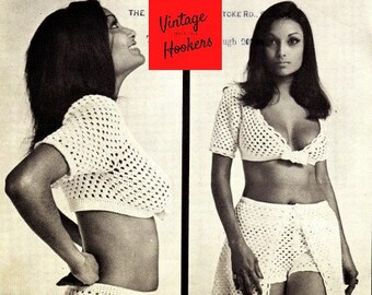 70s Crochet Hotpants - Etsy