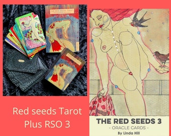 The Red Seeds Tarot + 1 book + 1 oracle