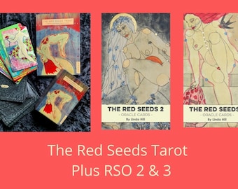 The Red Seeds Tarot + 1 book + 2 ORACLES (2 and 3)