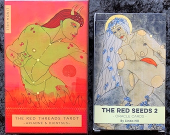 RED THREADS Tarot + 1 book + 1 oracle2