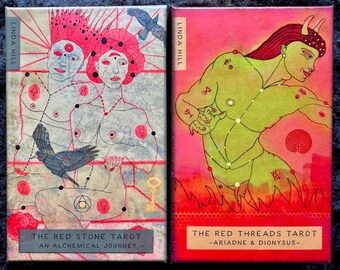 Red Stone Tarot  + Red Thread tarot  + 2 books