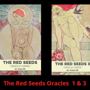 L’oracle des graines rouges Cartes 1 & 3 ∙ un voyage à travers les nombreux mythes anciens de la Déesse ∙ 45 cartes d’autonomisation