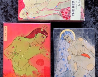 RED THREADS tarot + 1 book + 1 Oracle  (2 & 3)