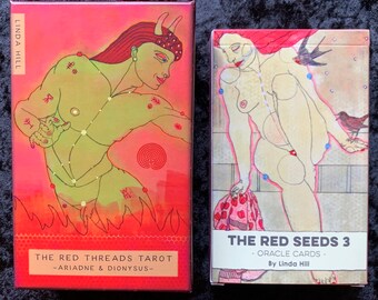 RED THREADS Tarot + 1 book + 1 Oracle3