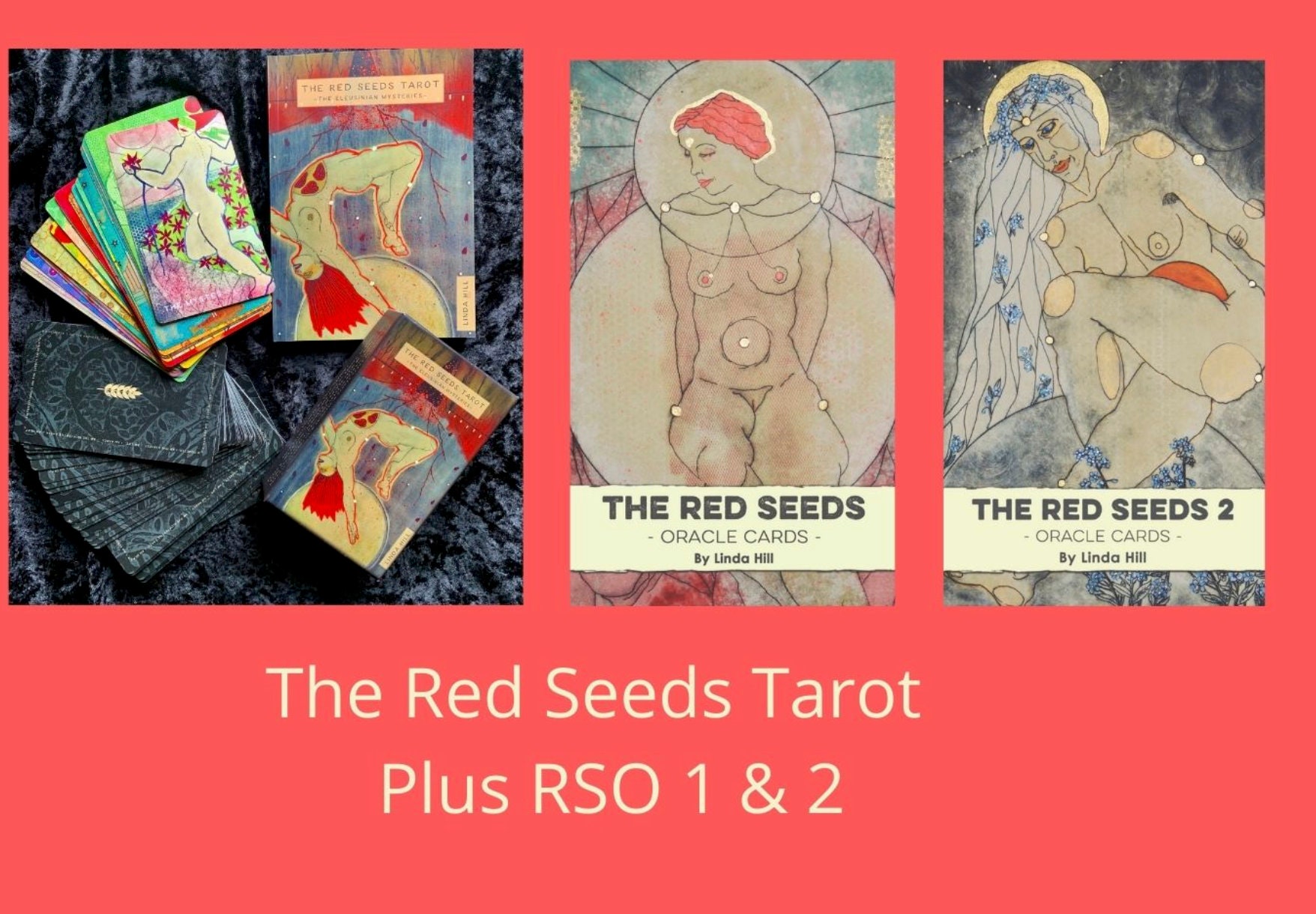 お値下げ　THE RED SEEDS ORACLE CARDS The Red Seeds Tarot Plus the Red Seeds Oracles 1 & 2 - Etsy