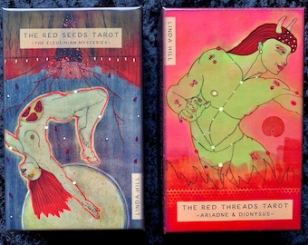 Red Seeds Tarot +  Red Threads Tarot + 2 books
