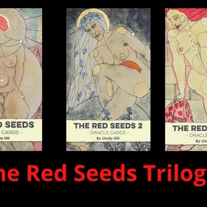 Das ROTE SEEDS ORACLE Karten 1, 2 & 3 ∙ eine Reise durch die vielen alten Mythen der Göttin ∙ 45 Ermächtigungskarten