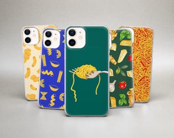 Pasta Phone Case Noodle Spaghetti Italian Cover for iPhone 17 Pro Max, 16, 15, 14, 13, 12 & Samsung S25 Fe, S24, S23, A17, A56, A16, A36