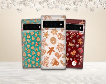 Gingerbread Christmas Phone Case Holiday Cookie Cover for Pixel 10 Pro XL, 9A, 8 Pro, 7A, 6 & iPhone 17 16 15 14 13, Samsung S25 A17 A56 A16