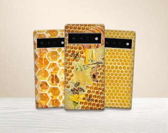 Bee Phone Case Bumble Bee Honey Cover for Pixel 10 Pro XL,  9 Pro, 8 7 A 6 & iPhone 17 16 15 14 13 12 Mini, Samsung S25 Fe, A17 A56 A16 A36