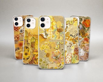 Bee Phone Case Bumble Bee Honey Cover for iPhone 17 Pro Max, 16, 15, 14, 13, 12 & Samsung S25 Fe, S24, S23, A17, A56, A16, A36 Pixel 10 Pro