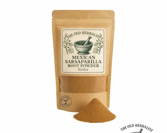 Pó de raiz de salsaparrilha – Smilax medica