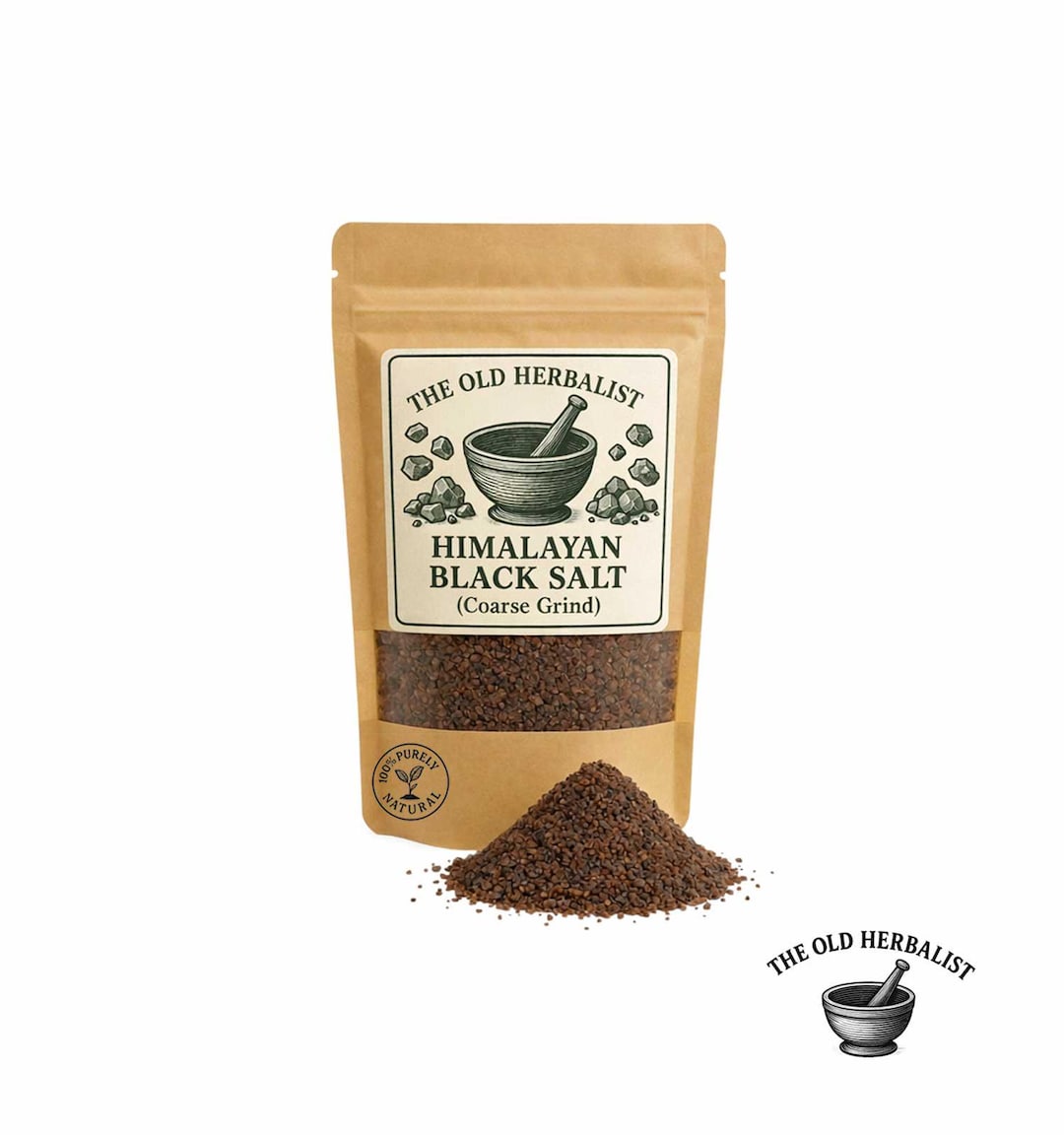 Himalayan Black Salt – Coarse Grind | Mineral Salt | Fresh & Natural - Etsy