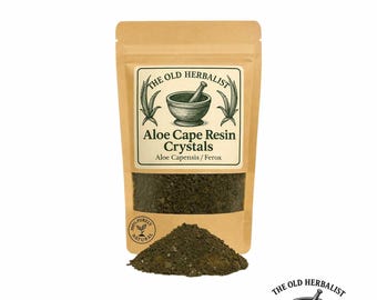 Aloe Cape Resin | Crystals | Aloe Capensis | Aloe Ferox | Dried Herbs |  Herbal Tea | Herbal Products | Bulk Herb | Herbal Infusion - Etsy