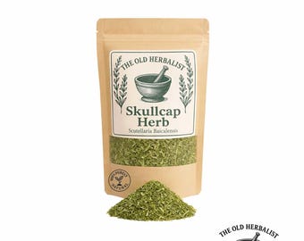 Skullcap Herb (Scutellaria baicalensis) | Loose Leaf Tea | Wild Harvested | Fresh Batch | Calming Herbal Remedy