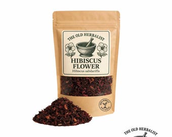 Hibiscus Flower Tea | Sabdariffa | Dried Petals | Loose Leaf