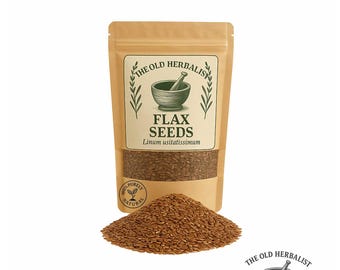 Flax Seeds -  Linum Usitatissimum | Fresh & Natural | Wild Harvest | Herbal Superfood | Premium Quality