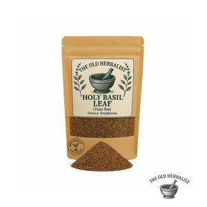 Holy Basil Leaf (Tulsi Tea) – Ocimum Tenuiflorum | Fresh Wild Harvested Herbal Tea | Premium Quality