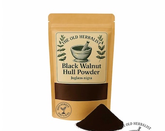 Black Walnut Hull Powder – Juglans nigra | Dried Herbal Powder | Wild Harvested | Fresh Batch | Juglans nigrum |