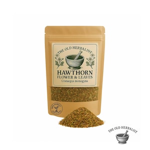 Hawthorn Flower & Leaves Tea – Crataegus monogyna | Hawthorn Leaf | Loose Herbal Tea | Wild Harvested  | Premium Quality