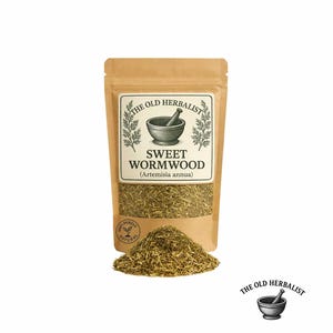 Artemisia annua (Artemisia annua) – Hojas sueltas de recolección silvestre / Hierba natural / Lote fresco y seco / Envase ecológico