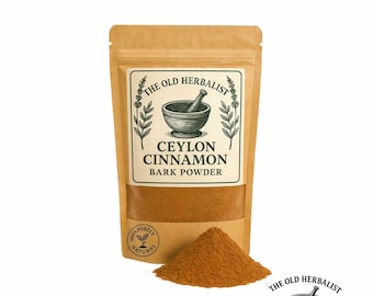 Ceylon-kaneelschorspoeder – Cinnamomum verum | In het wild geoogst | Fijn kruidenpoeder | Puur en vers