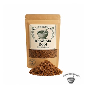 Rhodiola Wurzel | Wild Gesammelt | Goldwurzel Tee | Rosenwurz | Kräuter-Loseblatt | Frisch Geerntet | Premium-Qualität