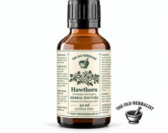 Hawthorn Tincture, 50 ml - Alcohol-Free Extract with Vitamin B1