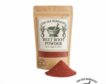 Polvo de raíz de remolacha / Beta vulgaris rubra / Uso culinario y herbario