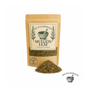 Mullein Leaf – Verbascum thapsus | Wild-Harvested Loose Herbal Tea | Fresh Organic Leaves | Premium Botanical Herb