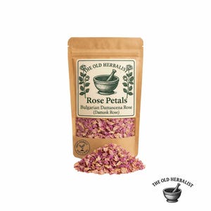Pétalos de rosa – Flor seca de Rosa damascena