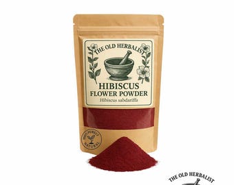 Hibiscus Flower Powder – Hibiscus sabdariffa | Wild Harvested | Fresh & Natural Herbal Tea