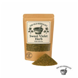 Sweet Violet Herb – Viola odorata | Wild-Harvested Loose Leaf Herbal Tea | Fresh Batch, No Pesticides