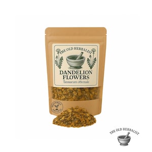 Dandelion Flowers Tea – Taraxacum officinale | Fresh Wild-Harvested | Herbal Loose Leaf