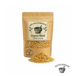 Aspen Bark – Wild Harvested Populus tremula | Loose Cut Herbal Bark | Natural Tea Ingredient | Fresh Batch