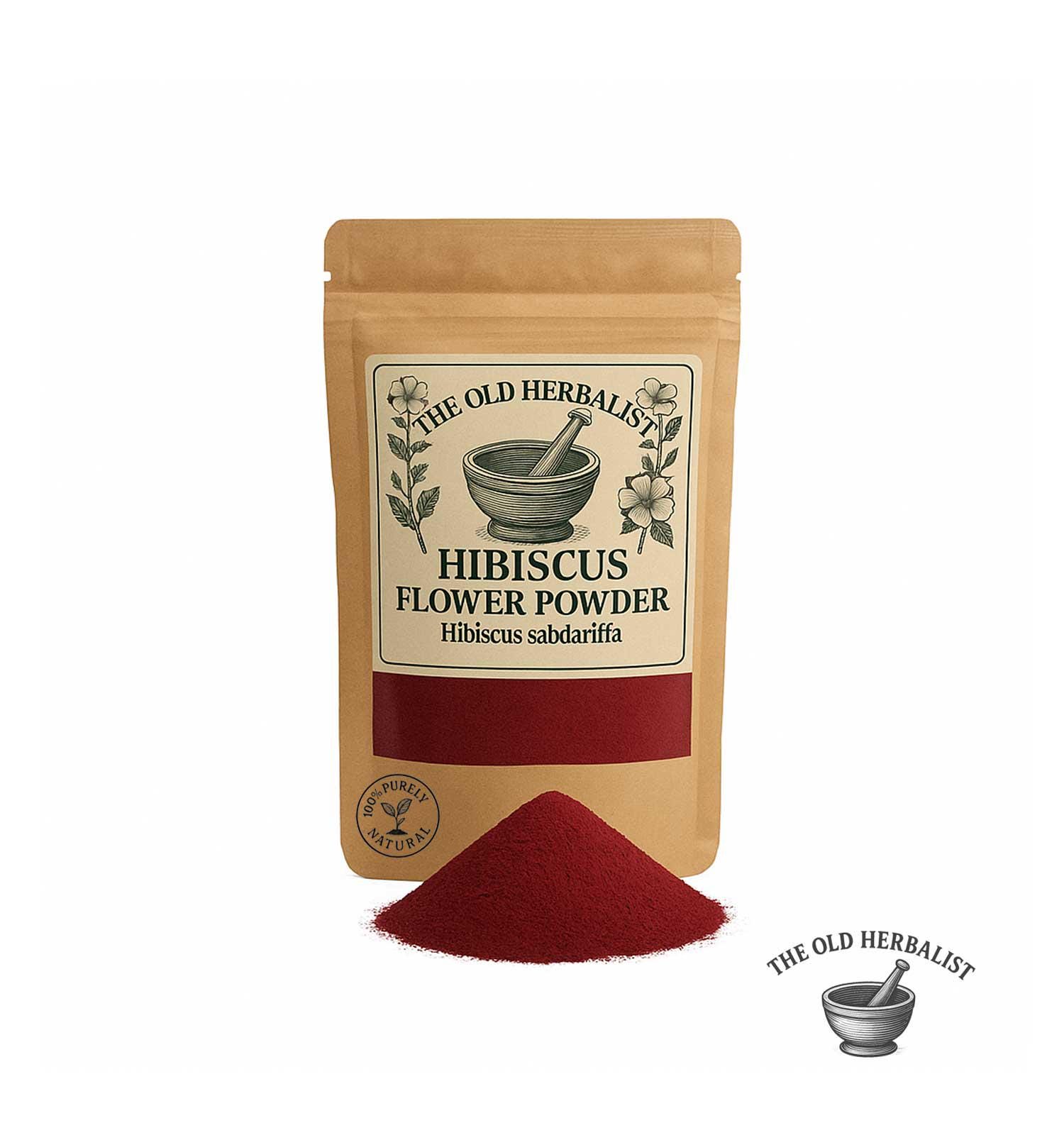 Hibiscus Flower Powder – Hibiscus sabdariffa | Wild Harvested | Fresh & Natural Herbal Tea | Premium Quality