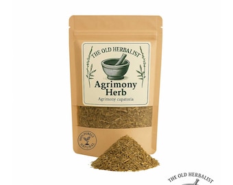 Agrimony Herb (Agrimonia eupatoria) | Wild Harvested | Loose Leaf Herbal Tea | Premium Quality