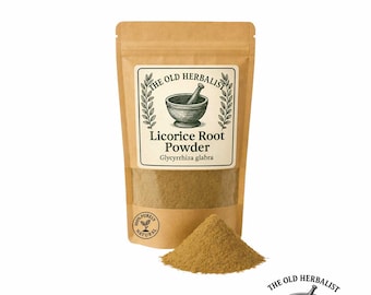 Pó de raiz de alcaçuz – Glycyrrhiza glabra