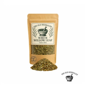 Hoja de sauce blanco – Salix alba Hoja seca