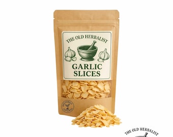 Garlic Slices | Dried Flakes | Allium sativum | Spice