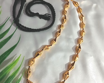 Förgyllt Dholki-pärlhalsband, Bollywood-stil, indiska smycken